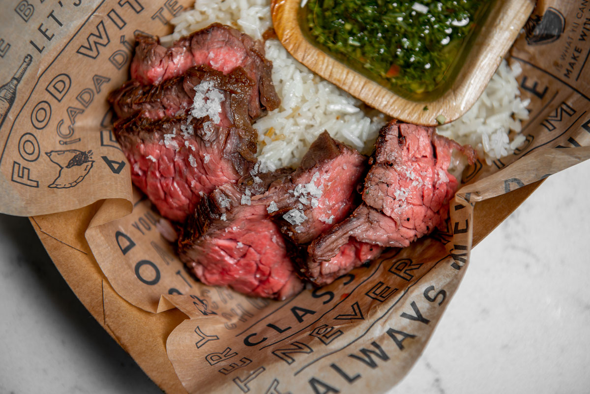 Suite Duration Package image: Suite Duration Package with steak and chimichurri