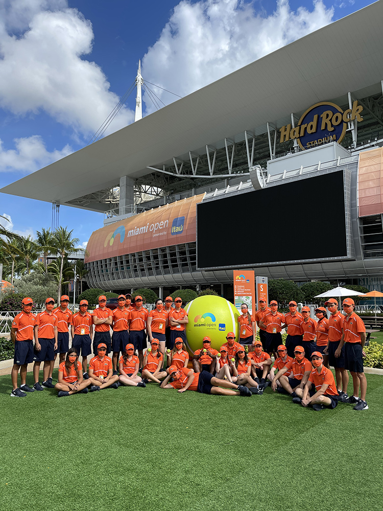 Ballpersons at the 2021 Miami Open
