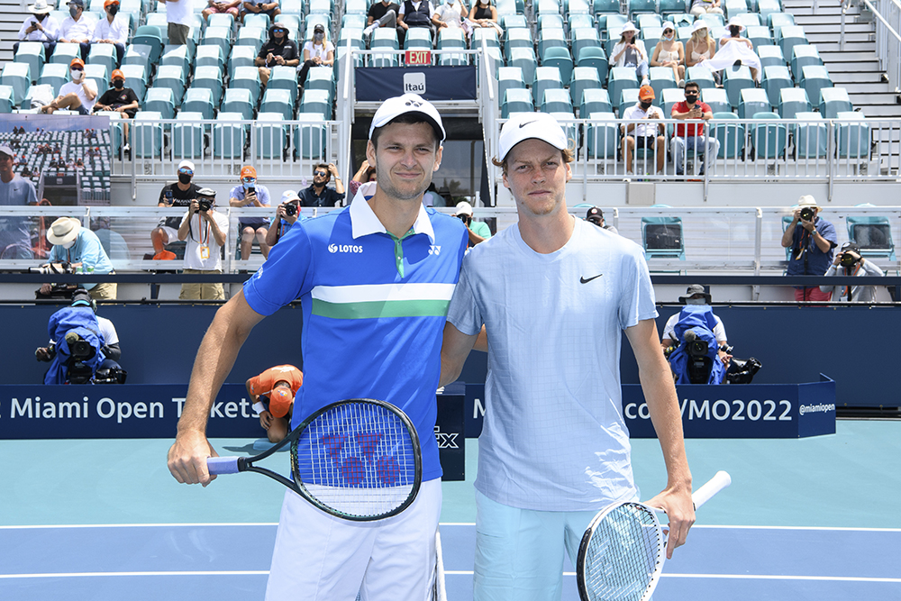 Hubert Hurkacz and Jannik Sinner, Men's Singles Finals, April 4, 2021 - Miami Open