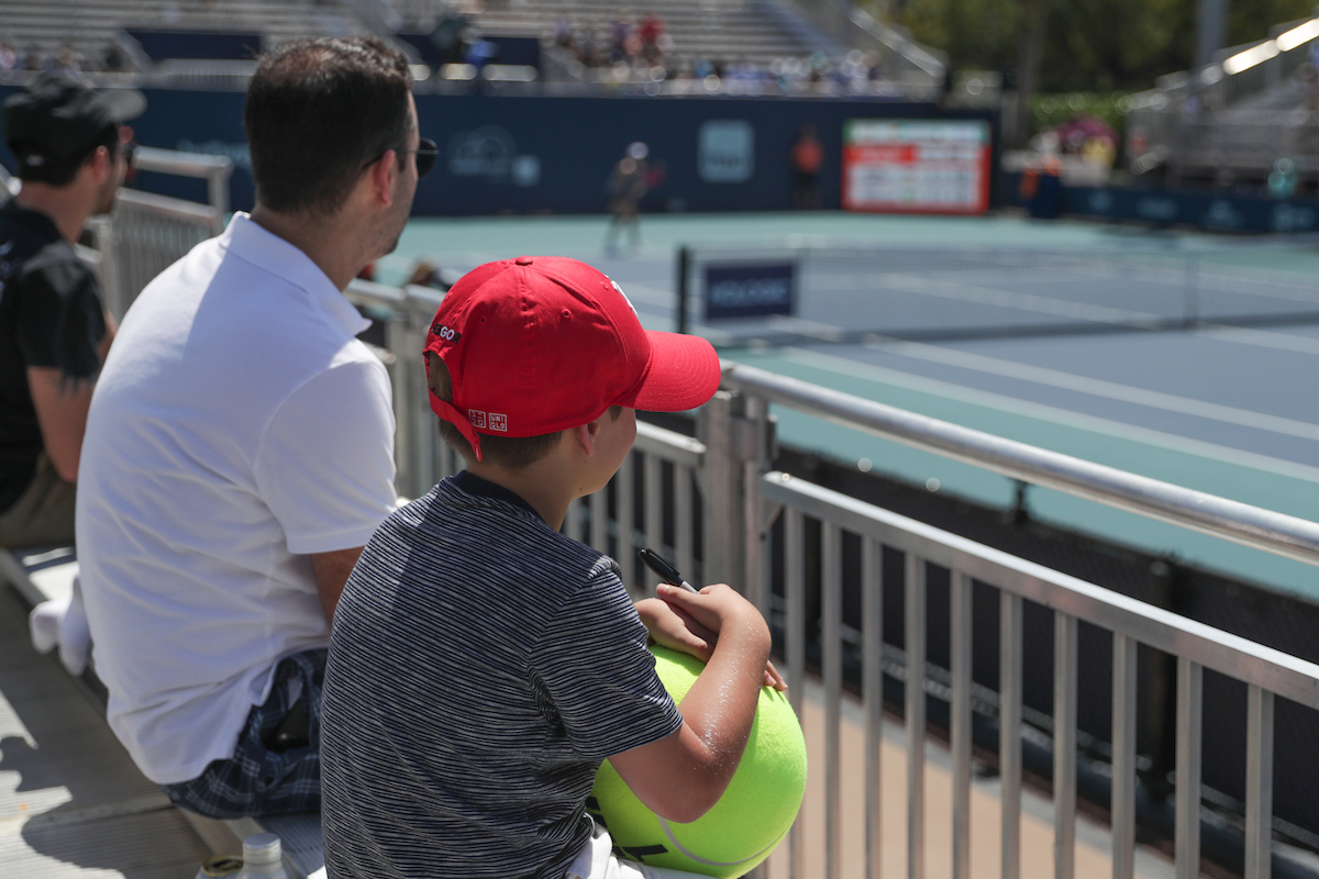 Young fan during the Miami Open