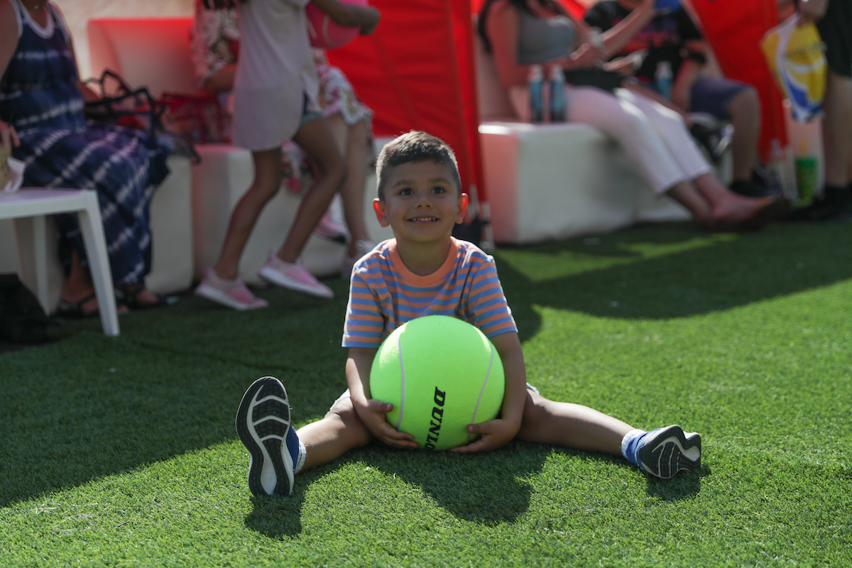 Young attendee during the Miami Open