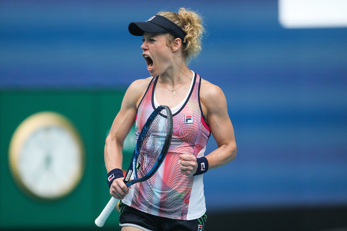 Laura Siegemund playing