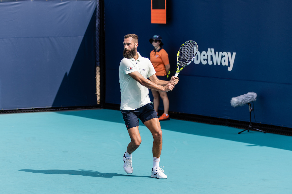 Benoit Paire during the 2023 Miami Open Qualifying Rounds