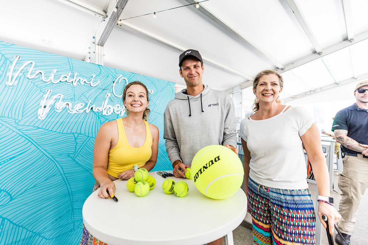 Hubert Hurkacz during a Meet & Greet at the Miami Open on Tuesday, March 21, 2023.