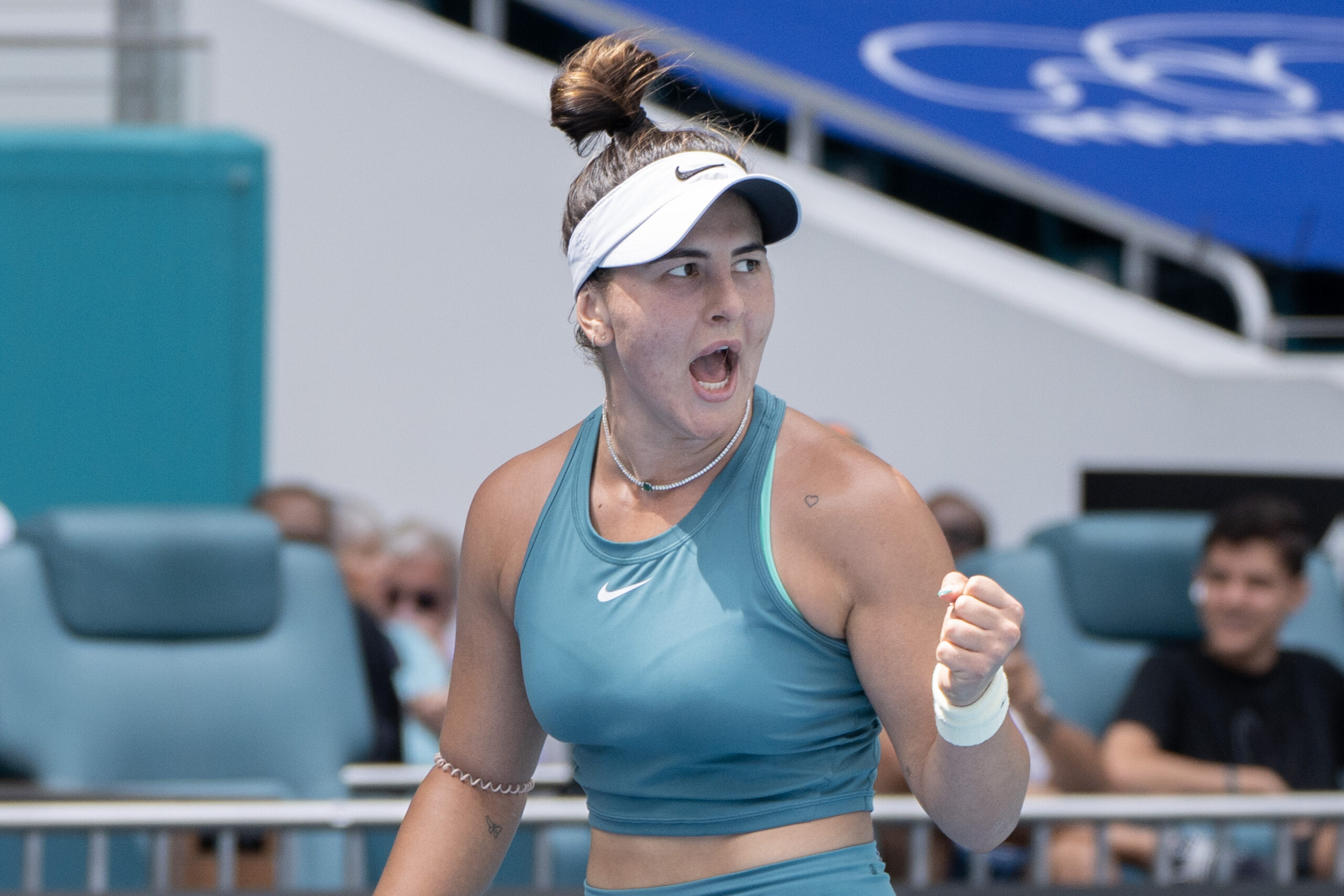 Bianca Andreescu at the Miami Open on March 22, 2023