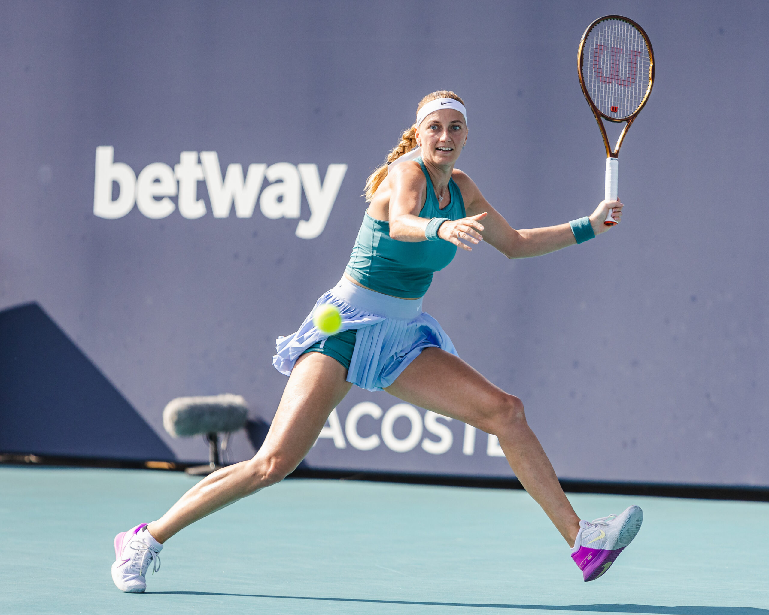 Petra Kvitova on March 27, 2023 at the Miami Open