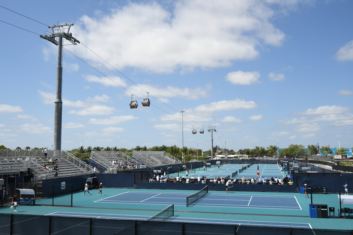 Practice courts during the Miami Open presented by Tau Tennis Tournament on Monday, March 21, 2022 in Miami Gardens, Fla. (Hannah di Lorenzo/Hard Rock Stadium)