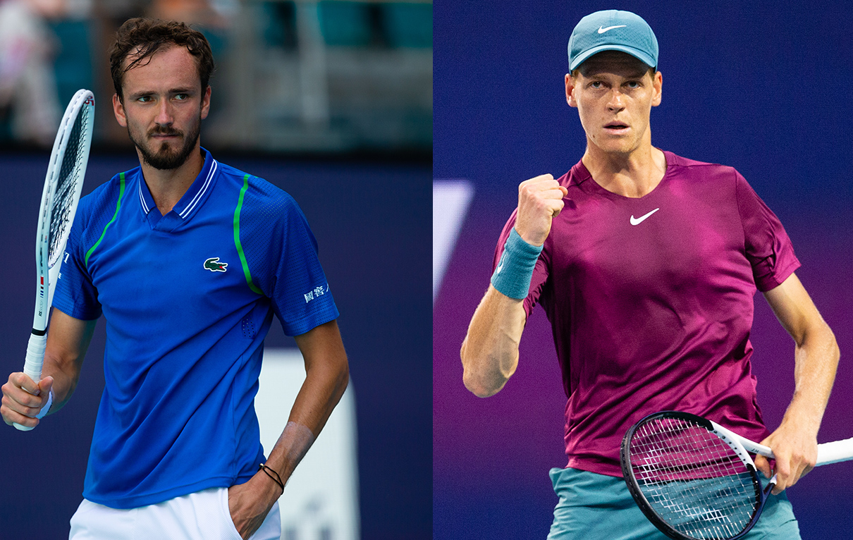 Dannil Medvedev and Jannik Sinner - 2023 Miami Open Singles Finalists