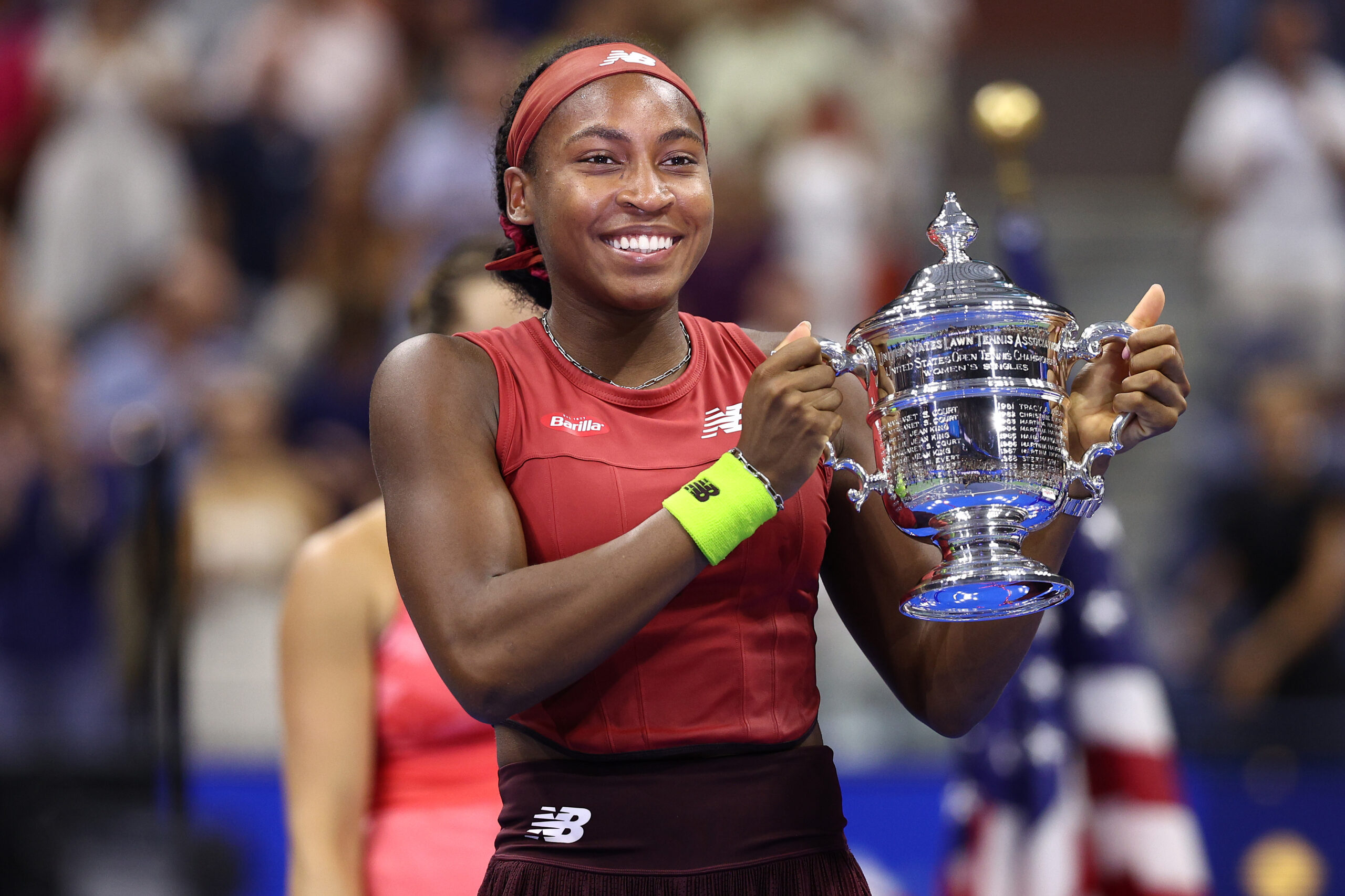 American tennis player Coco Gauff during the Italian open of tennis News  Photo - Getty Images