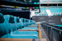 Courtside Boxes 72 Club seats during the Miami Open tennis tournament