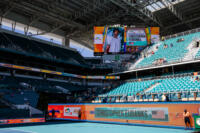 2025 Miami Open General Branding on the Stadium Court during the Miami Open tennis tournament