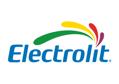Logo for Electrolit hydration beverage