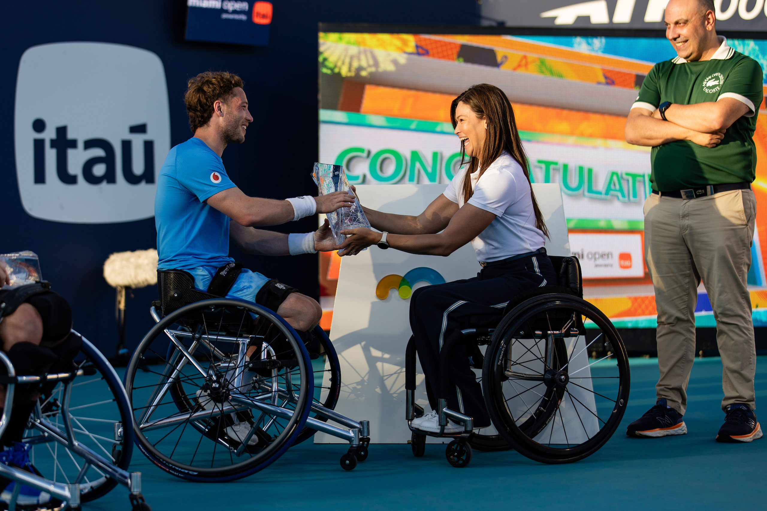During the 2026 Miami Open at Hard Rock Stadium on March 27, 2026 in Miami Gardens (Photo by Jose Pineiro/South Florida Stadium)