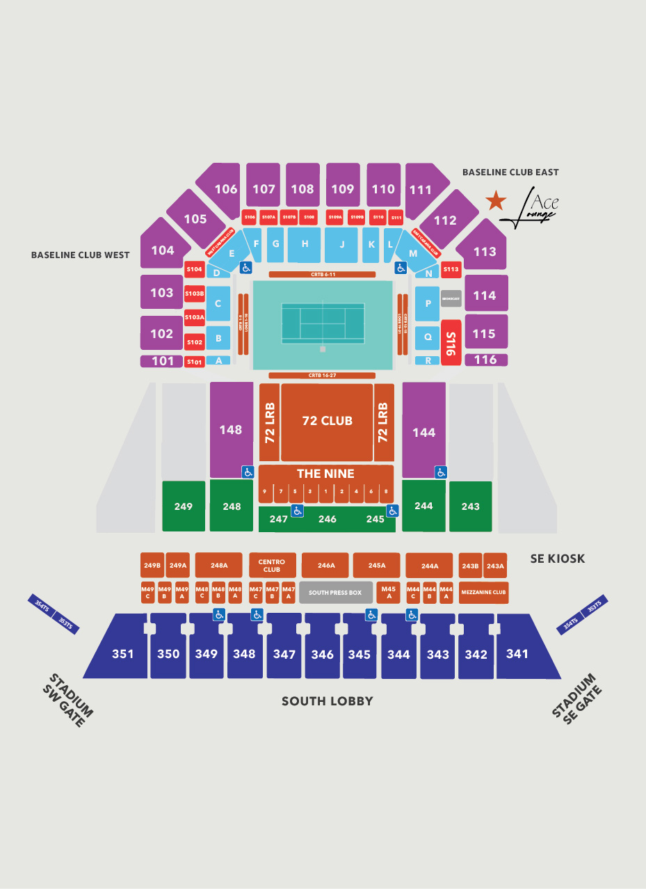 Miami Open 2026 Stadium Map