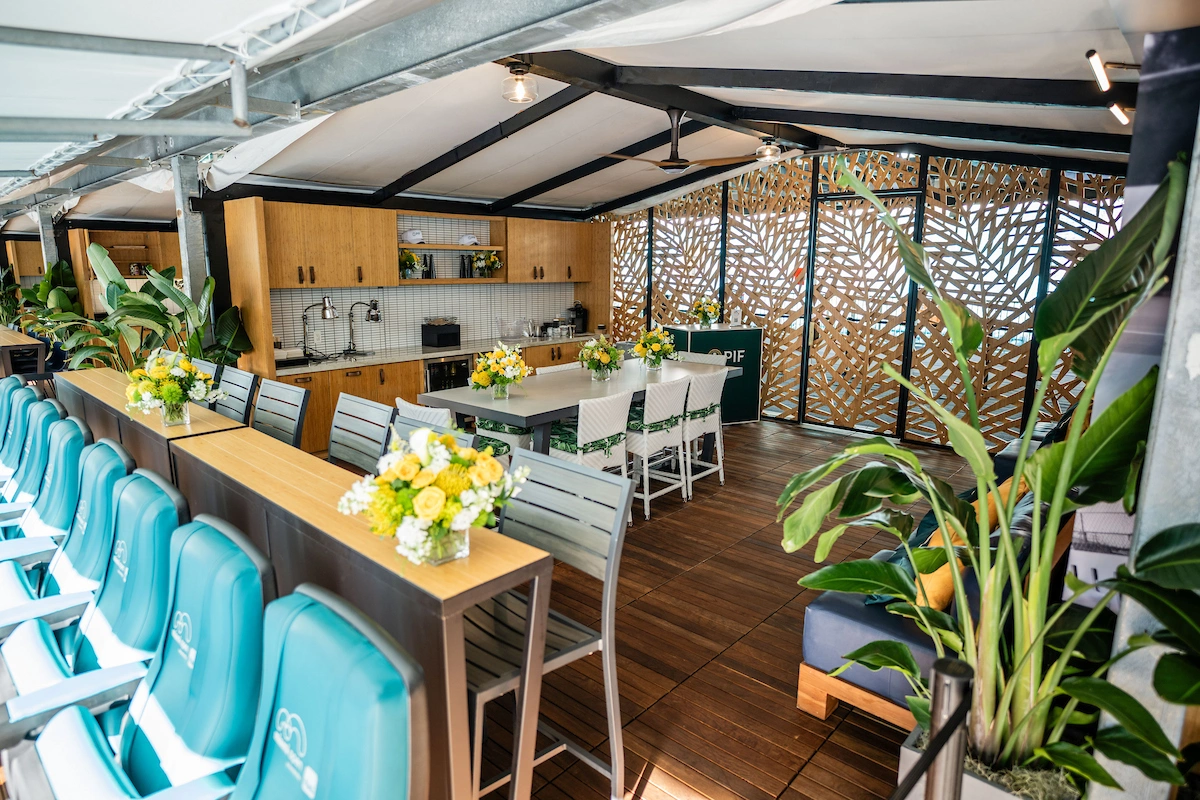 PIF suite during the Miami Open tennis tournament