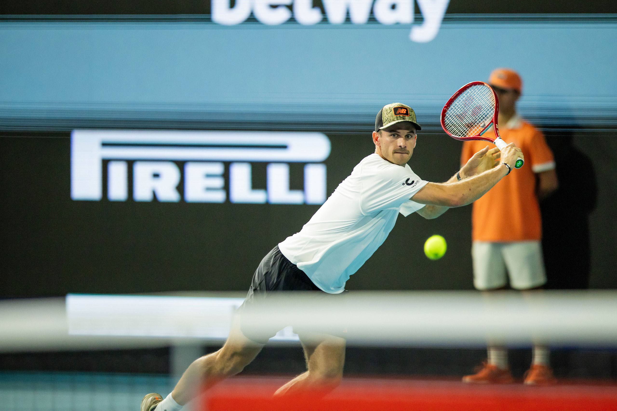 During the 2026 Miami Open at Hard Rock Stadium on March 25, 2026 in Miami Gardens (Photo by Raul Maristany/South Florida Stadium)