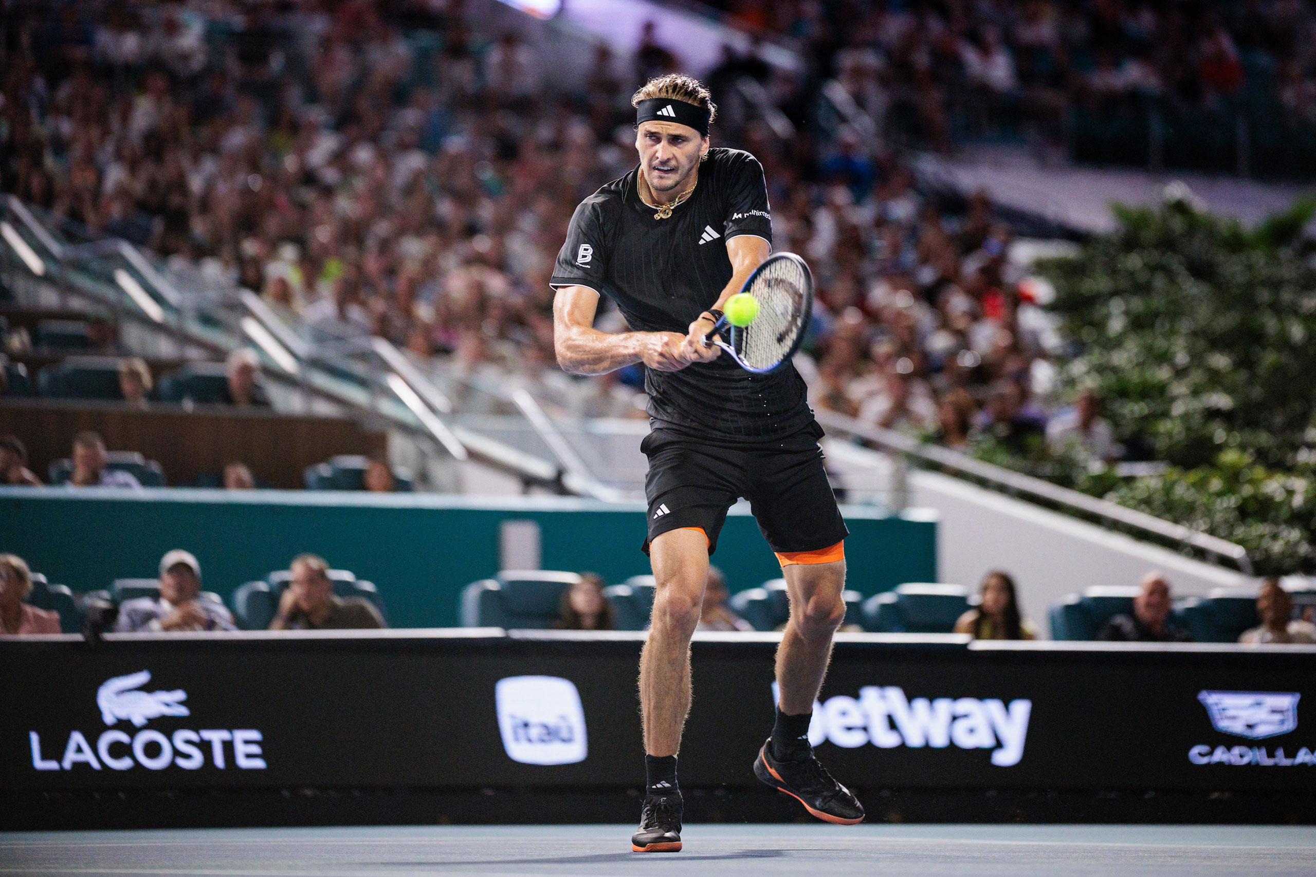 During the 2026 Miami Open at Hard Rock Stadium on March 27, 2026 in Miami Gardens (Photo by Tomas Diniz Santos/South Florida Stadium)